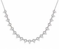 Collier Crivelli Femme in Or blanc Diamante 370-NX6729